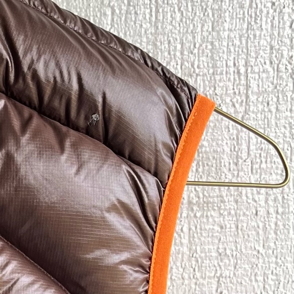 Big Agnes Men’s Ways Gulch Down Vest in Brown and Orange Size S - Picture 3 of 10